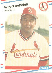 1988 Fleer Baseball Cards      046      Terry Pendleton